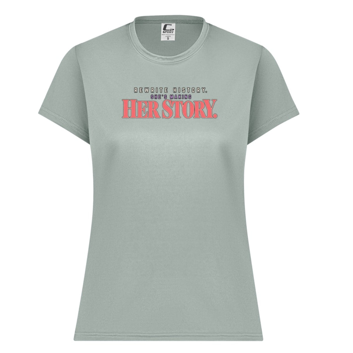 HER Story Performance Tee in silver