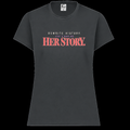 HER Story Performance Tee in graphite charcoal